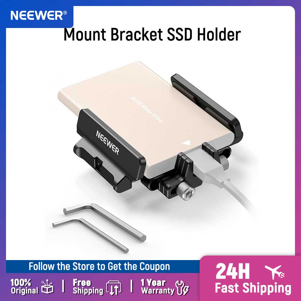Samsung Ssd - NEEWER Mount Bracket SSD ผู้ถือรองเท้าเย็นสาย Clamp,