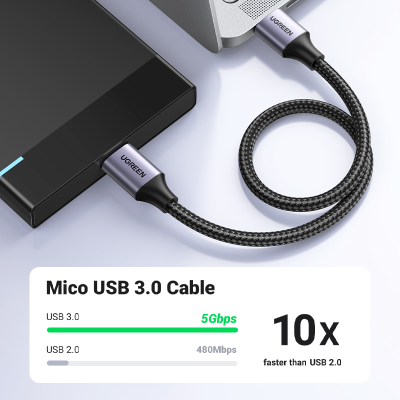 UGREEN สาย Micro B USB 3.0 3A  - Samsung Ssd บทวิจารณ์และราคา