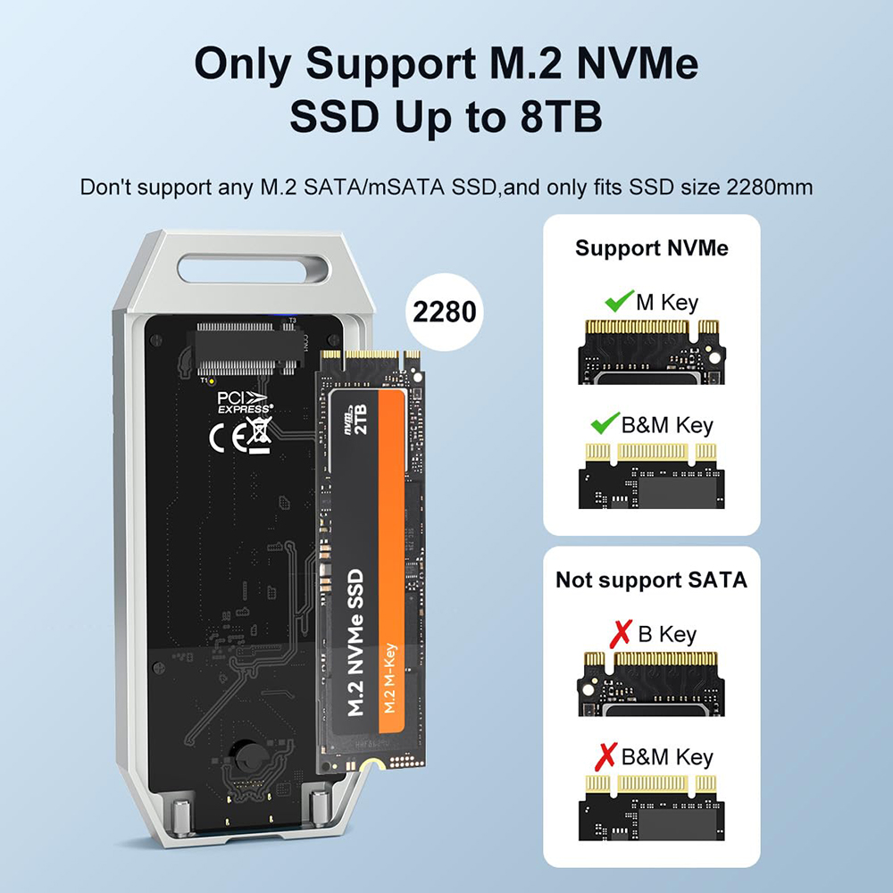 MAIWO เคส SSD M.2 USB4 40Gbps  - 8Tb M2 Nvme Ssd บทวิจารณ์และราคา