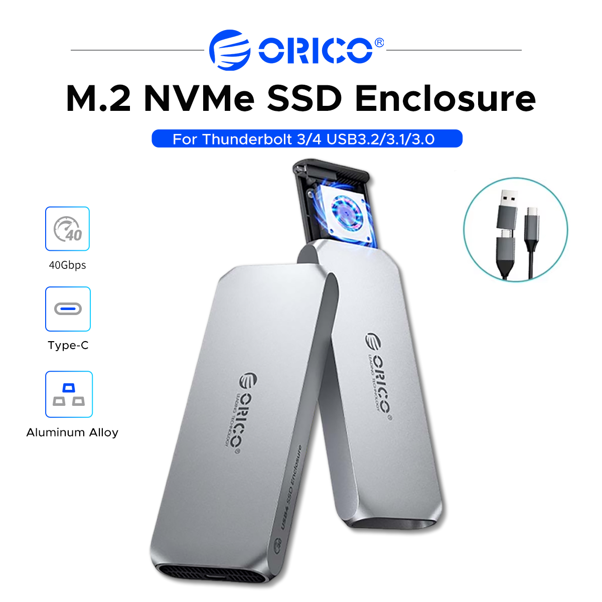 ORICO กล่องใส่ SSD M.2 NVMe แบ - Usb4 40Gbps External Ssd 8Tb บทวิจารณ์และราคา