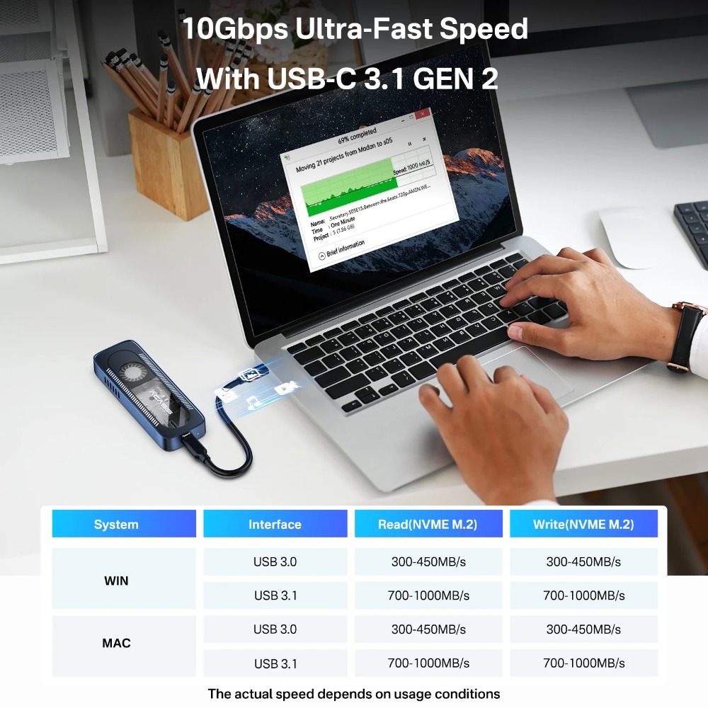 ACASIS 10Gbps M.2 NVME SSD กล่ - 8Tb M2 Nvme Ssd บทวิจารณ์และราคา